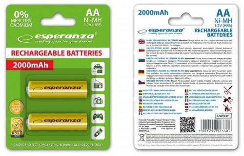 Esperanza 2xAA 2000 mAh