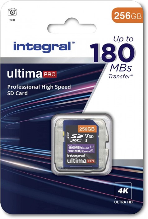 Integral Professional High Speed SDXC V30 UHS-I U3 256Gb