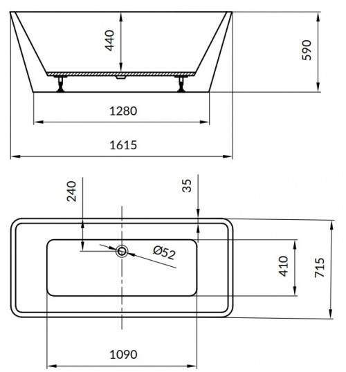 Cersanit Crea 162x72 S301-299