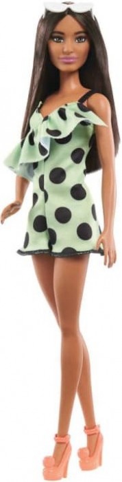 Barbie Brunette with Polka Dot Romper HJR99