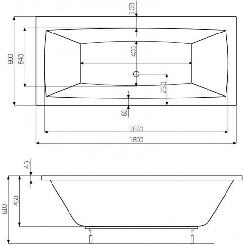 Roca Vita 180x80 A24T078000