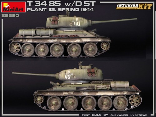 MiniArt T-34/85 w/d-5t. Plant 112. Spring 1944. Interior Kit