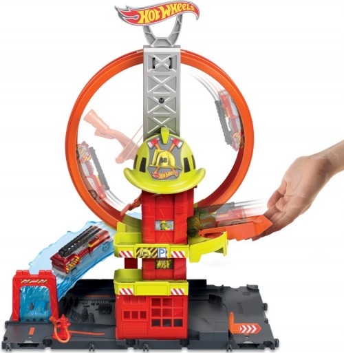 Hot Wheels Super Loop Fire Station HKX41