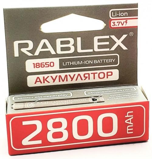 Rablex 1x18650 2800 mAh Protect