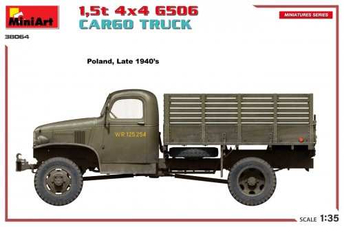 MiniArt 1.5t 4x4 G506 Cargo Truck (1:35)