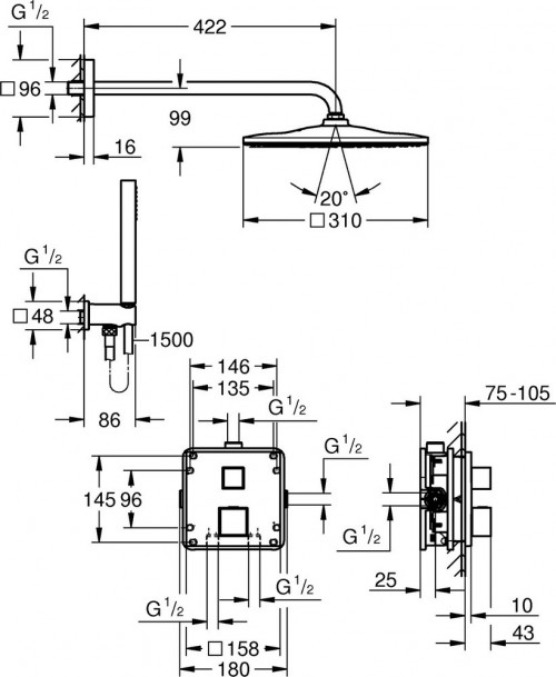 Grohe Precision Cube 34879000