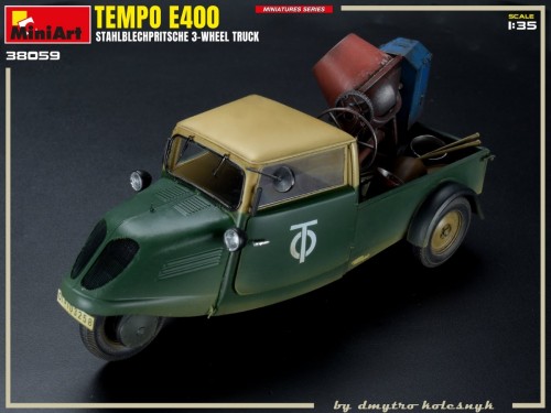 MiniArt Tempo E400 Stahlblechpritsche 3 Wheel Truck (1:35)