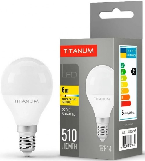 TITANUM G45 6W 3000K E14