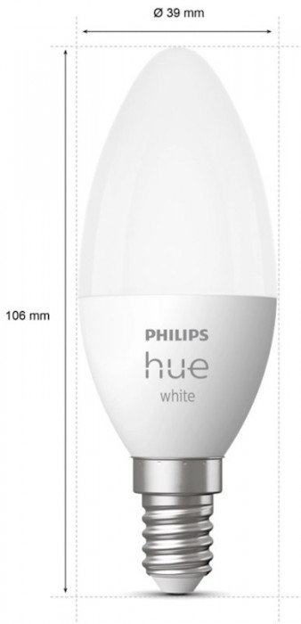 Philips Smart Bulb 5.5W 2700K E14 2 pcs