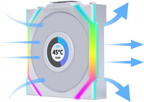 Lian Li Uni Fan SL120 LCD RGB 3-pack White