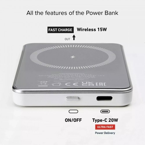 SBS Wireless Magnetic Power Bank 20W 5000