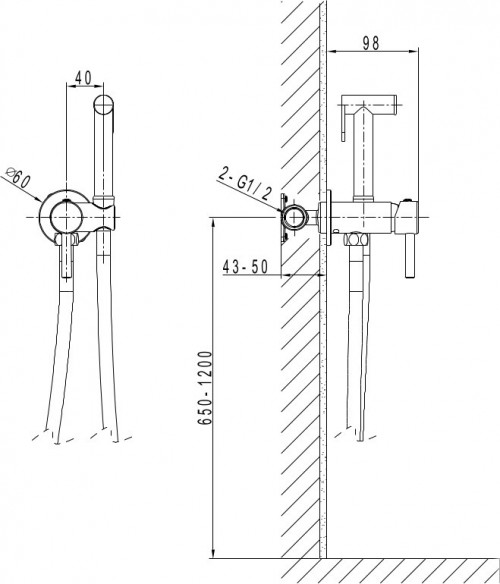 Lavita Orion Concealed Bidet Faucet