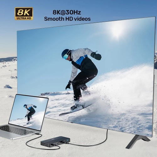 Unitek USB-C 8K Docking Station with 100W PD