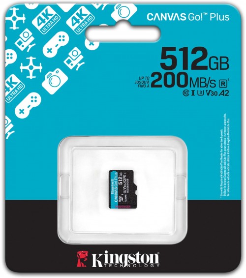 Kingston microSDXC Canvas Go! Plus Gen4 512Gb