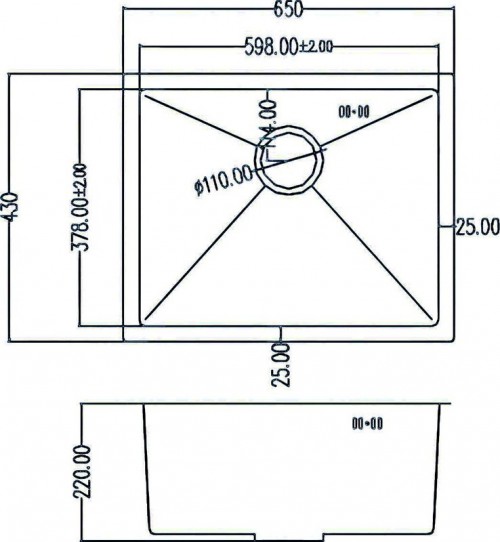 GRANADO Under Top L Steel GS09304