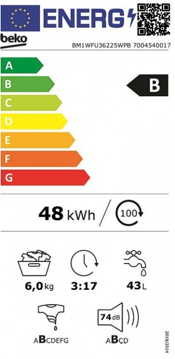 Beko BM1WFU 36225 WPB