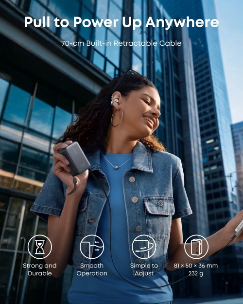 ANKER Nano Power Bank 45W 10000 USB-C Cable