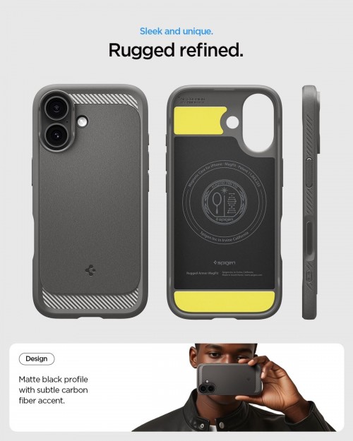 Spigen Rugged Armor with MagSafe for iPhone 17