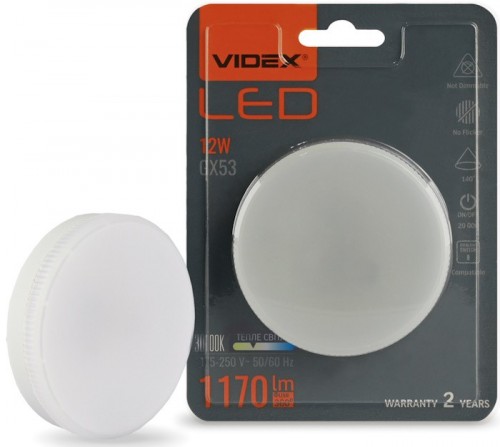 Videx LED 12W 3000K GX53