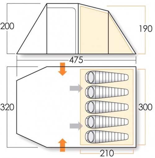 Vango Beta 550XL