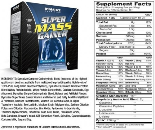 Dymatize Nutrition Super Mass Gainer