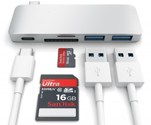 Satechi Type-C USB 3.0 Passthrough Hub