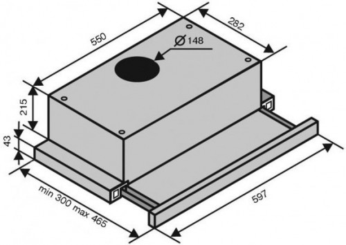 VENTOLUX Garda 60 BK 1000 LED