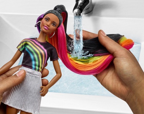 Barbie Rainbow Sparkle Hair FXN97