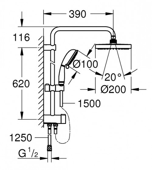 Grohe Tempesta Rustic 200 27399