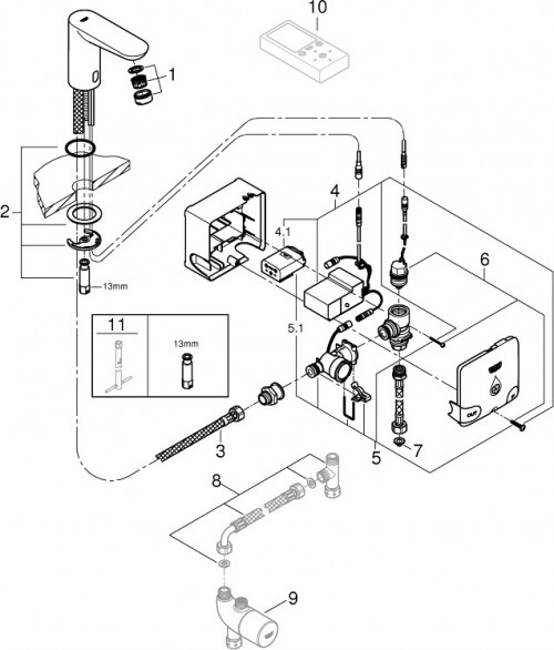 Grohe Euroeco Cosmopolitan E 36384