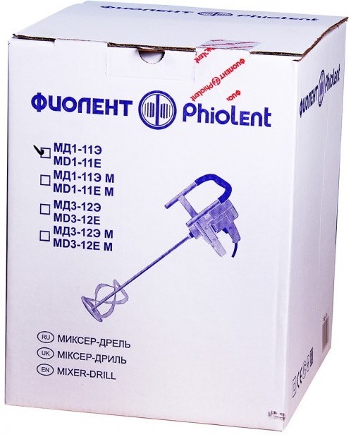 Упаковка Phiolent MD1-11E