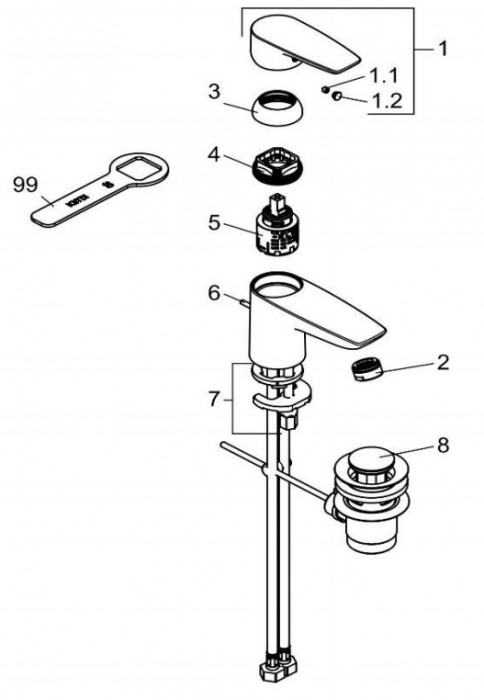 Kludi Pure&Solid 343850575