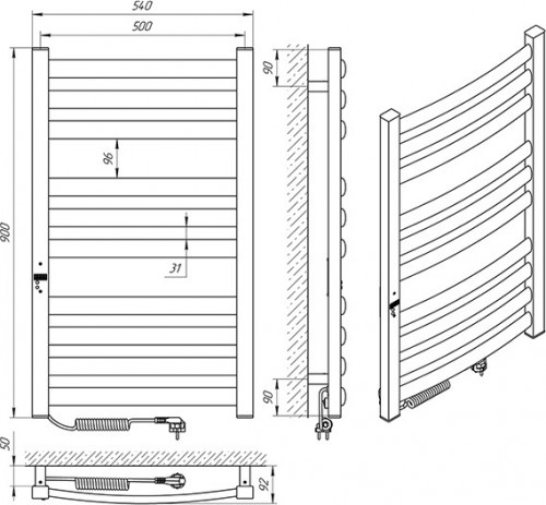 LARIS Zebra Atlant Premium E L 500x900