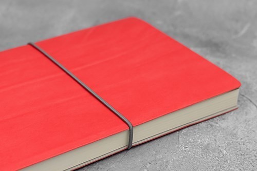 Ciak Plain Notebook large Red