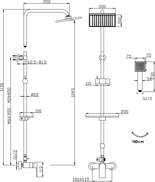 Ferro Algeo Square NP74-BAQ7U