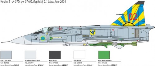 ITALERI Saab JA/AJ 37 Viggen (1:48)