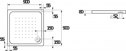 Jika Deep 90x90 H2118220000001