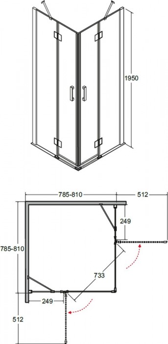 Besco Viva 80x80 VK-80-195-C