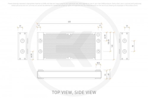 EKWB EK-Quantum Surface P280M X-Flow - Black