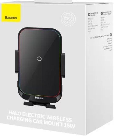 BASEUS Halo Electric Wireless Charging Car Mount