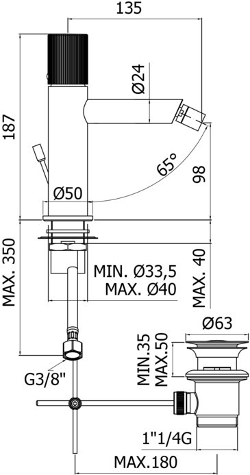 Paffoni Jo JO135CR