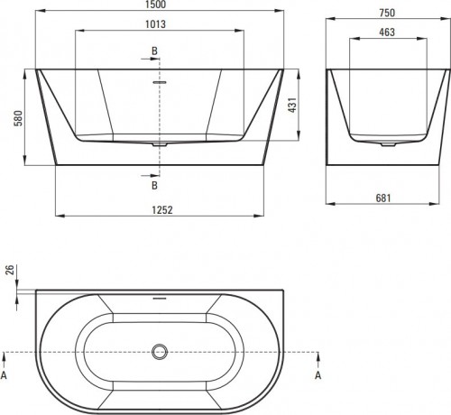 Deante Silia 150X75 KDS 015W