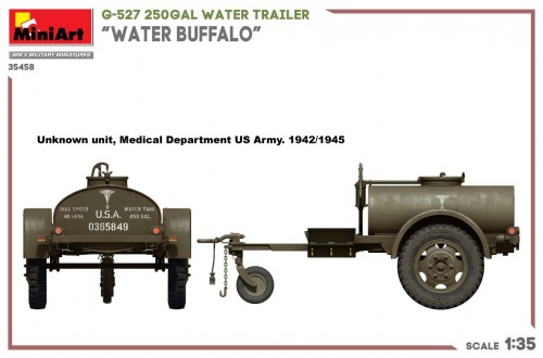 MiniArt G-527 250 Gal Water Trailer Water Buffalo (1:35)