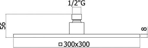 Paffoni Birillo Square ZCOL641KLIQCR