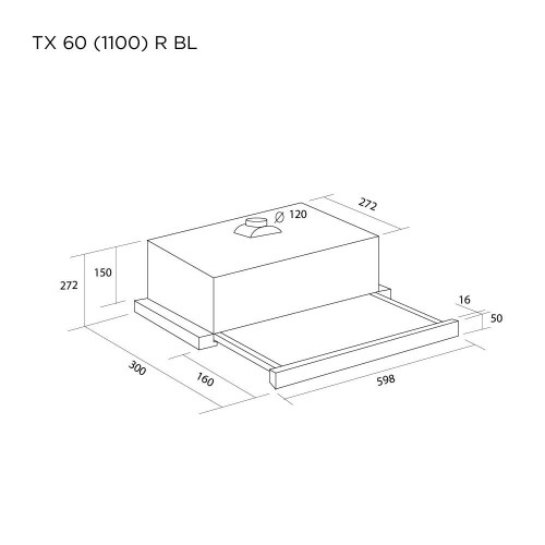 Pyramida TX 60 1100 R BL