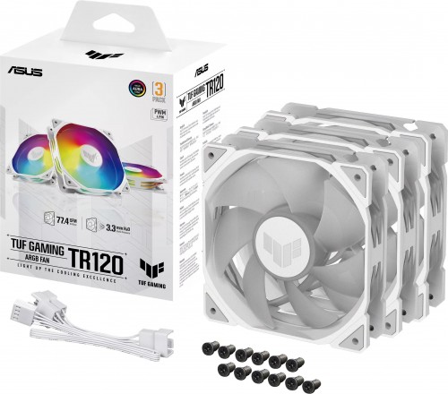 Asus TUF Gaming TR120 ARGB White - Triple Pack