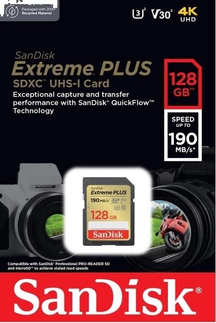 SanDisk Extreme Plus SD UHS-I U3 Class 10