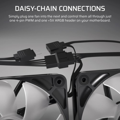 Corsair RS120 ARGB Black Triple Pack