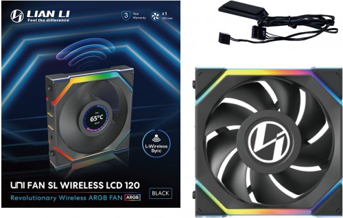 Lian Li Uni Fan SL120 LCD RGB Black