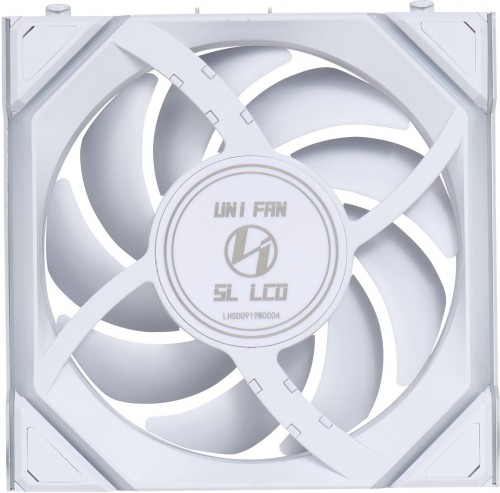 Lian Li Uni Fan SL120 Wireless LCD Reverse White